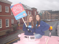 Junction 32 Pink Limo Hire, Shopping Centre Promotion